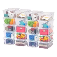 Star Organizador De Zapato Cajas Organizador Multiuso Caja Con Tapa X 20 Unidades Color Transparente