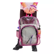 Mochila Escolar Transparente Stonfield Fiuscha Primaria