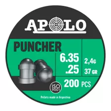 Chumbo Apolo Puncher 6.35 37gr X200pcs Gran Aventura