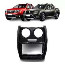 Moldura 9 Polegadas Renault Duster/oroch 2015/19 Black Piano