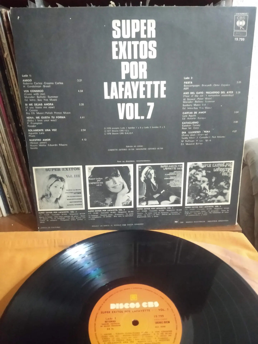 Lafayette - Super Éxitos por - Vol. 7 - vinilo 1985