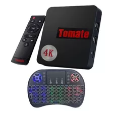 Tv Box Tomate Anatel Hd 4k Android Wifi Mini Teclado Rgb