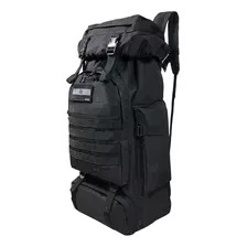 Mochila Viaje Kossok Makalu Color Negro Diseño Liso 90l