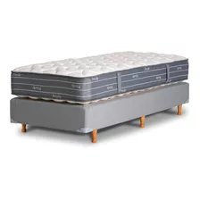 Sommier La Cardeuse Privelle 1 Plaza De 190cmx90cm Gris