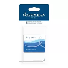 Waterman 5075 Cartuchos Largos Azul X8