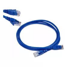 Kit C/ 24 Cabos De Rede Patch Cord Cat6 1,5mts Utp Azul