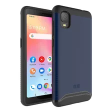 Funda Azul Doble Capa Grado Militar Para Alcatel Tcl A3