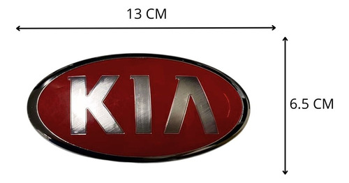 Emblema Kia Rio Forte Niro Rojo Foto 2