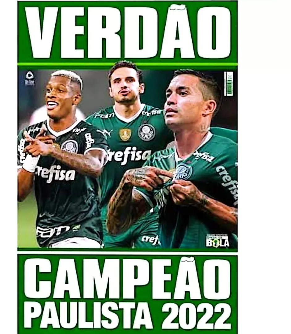 Revista Poster Verdão Palmeiras Campeão Paulista.2022