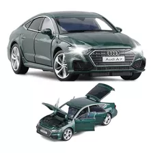 Audi A7 Limusina Miniatura Metal Coche Con Luz Y Sonido 1/32