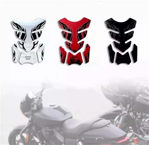 3d Protector De Cubre Tanque Moto Tank Pad Fibra De Carbon Foto 3