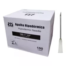 Agulha HiPodérmica Descartável 16g 40x16mm - Cx 100 Unidades