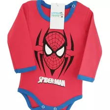 Body De Bebe Spiderman Hombre Araña Manga Larga