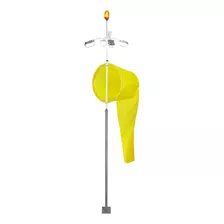 Biruta 50cm Com Iluminação Externa E Mastro 2,0m Aeroind