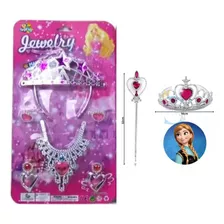 Kit Princesa Com Varinha Brincos E Anel Festa Fantasia Barat