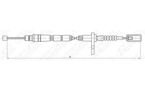 Chicote Freno Mano Trasero Derecho Nissan D21 1989-1994 Foto 4