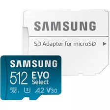 Microsdxc Samsung Evo Select Mb-me512ka/am 130mb/s 4k Uhd