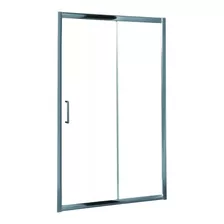 Mampara De Baño 100x185 Cm Transparente 2 Hojas Cts.