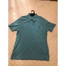 Camisa Polo Ralph Lauren Azul Tamanho M Classic Fit Usada