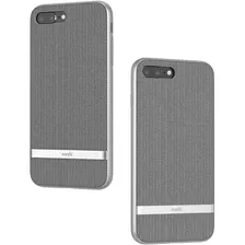 Moshi Vesta Para iPhone 8 Plus/7 Plus Herringbone Gris