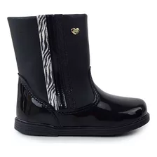 Bota Infantil Feminina Klin Miss Mini Preta - 1680