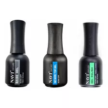 Gel Uv/led Base Coat + Top Coat + Base Kapping Navi 10ml