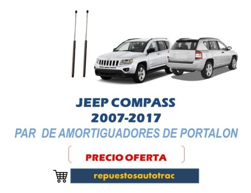 Kit Amortiguador De Portaln Jeep Compass 2007-2017 Foto 3