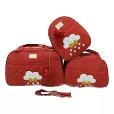 Kit Bolsa Maternidade Nuvem/rosa