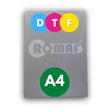 Filme Dtf Para Impressão Transfer | Formato A4 (210x297 Mm) 