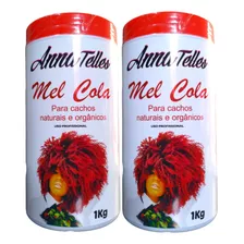 2 Mel Cola Anna Telles 1kg P/ Cachos Naturais E Orgânicos
