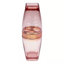 Sobre Pia Porta Escova Com Tampa Luxo Premium Banheiro Cor Rosé Gold