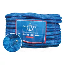 Corda Azul Trançada Sem Alma 10mm Polietileno Virgem - 10kg