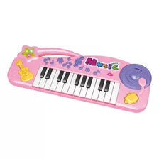 Teclado Com Som E Luz Bebês Didático Piano Educativo Dm Toys
