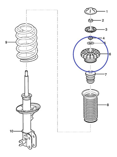 Soporte Amortiguador Delantero Para Chevrolet Cobalt 2 Unid Foto 2