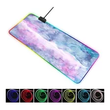 Mouse Pad Rgb Gamer Luz Led 80x30 Cm Retroiluminado Cielo