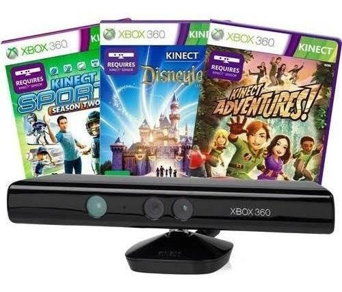 Kinect Xbox 360 +1 Jogo Semi Novo C/garantia 