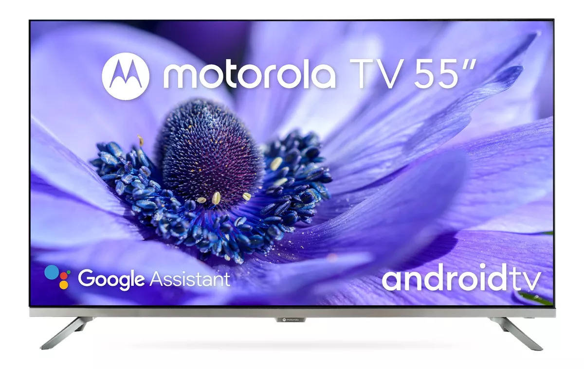 Smart Tv Motorola Android Tv 55 Uhd 4k Hdr + Comando De Voz + Bluetooth