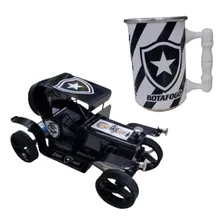 Carrinho De Metal E Caneca Caneco Alumínio Time Botafogo