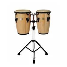 Congas Junior Tycoon Percusion Natural Con Soporte 8 Y 9