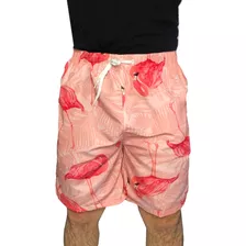 Shorts Traje De Baño Estampado Para Hombre Con Cordones S 