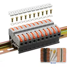 20 Clemas Tipo Wago Conectores Con Puentes Interconexión