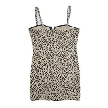 Vestido Divided By H&m Animal Print Con Cierre Talle 42