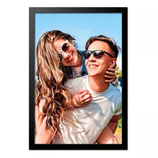 Quadro Personalizado Caricatura Desenho Casal Família Amigos