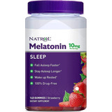 Melatonina 10 Mg Natrol | Tamaño Grande | 140 Gomitas, Natrol Melatonina Te Ayuda Para Dormir Mejor Y Evita El Insomnio Ocasional. Esta Ayuda Para Dormir Sin Medicamentos, No Forma Hábito.