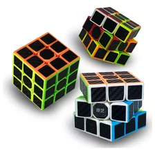 Cubo Mágico Profissional 3x3x3 Speed Cube Carbono Qytoys