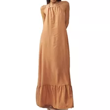 Vestido Mujer Largo Nuevo Fresco Comodo Casual Fibrana Dama 