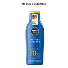 Kit Nivea Sun Protect & Hidrata Fps70 Com 6un De 200ml Cada
