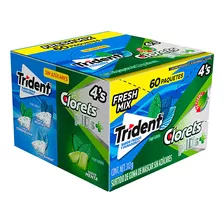 Goma De Mascar Chicle Trident 4's Fresh Mix 60 Piezas