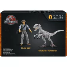 Jurassic Park Hammond Collection Dr Alan Y Velociraptor 