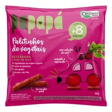 Palitinhos Organico Vegetais Beterraba E Grão De Bico Papapá